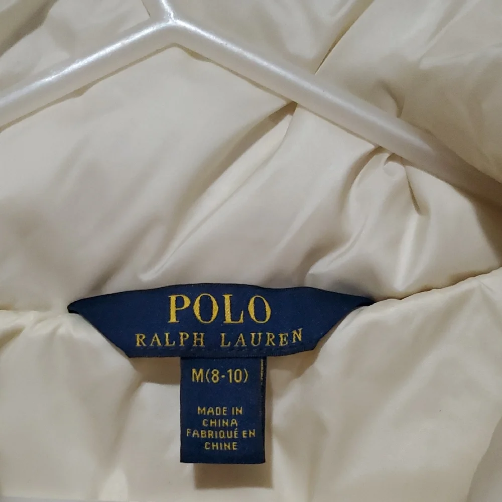 Polo by Ralph Lauren Kids Off-White Puffer Jacket Size M